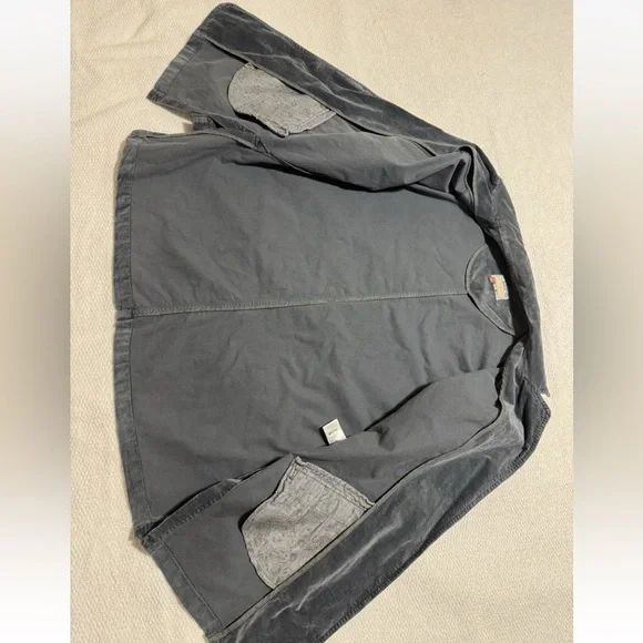 Anthropologie Pilcro Women M Washed Corduroy Blazer Boxy Oversized Slouchy Blue - Picture 12 of 13